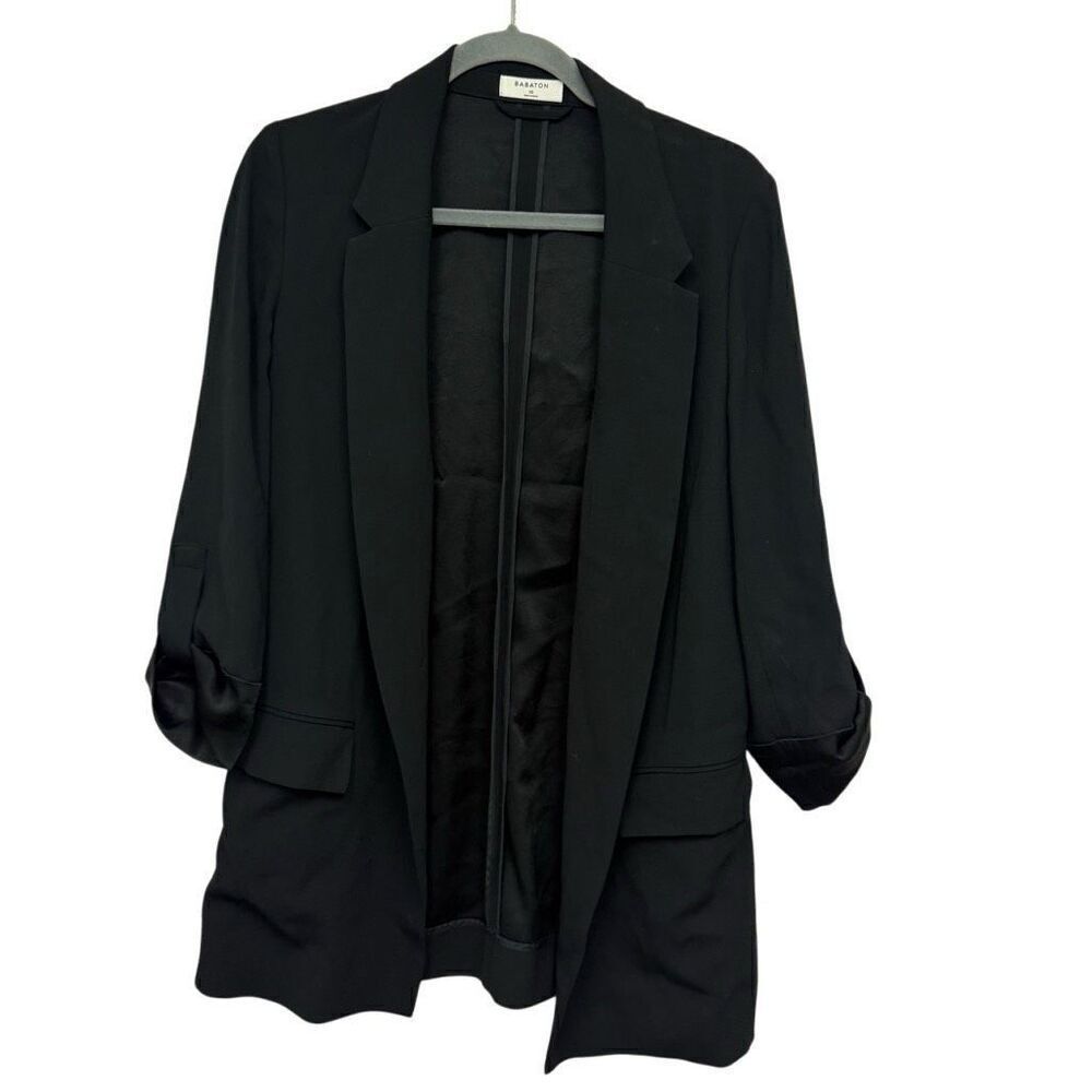 Babaton black long quarter sleeve blazer size 10